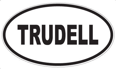 TRUDELL - Oval Sticker