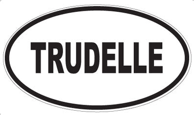 TRUDELLE - Oval Sticker