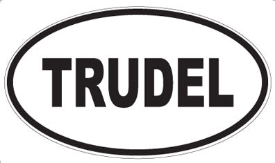 TRUDEL - Oval Magnet