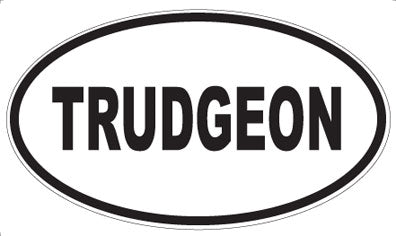 TRUDGEON - Oval Sticker