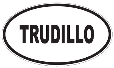 TRUDILLO - Oval Magnet