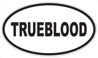 TRUEBLOOD - Oval Sticker