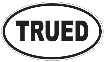 TRUED - Oval Magnet