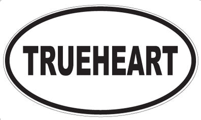 TRUEHEART - Oval Sticker