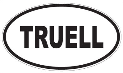 TRUELL - Oval Magnet