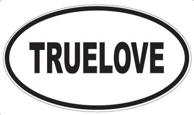 TRUELOVE - Oval Sticker