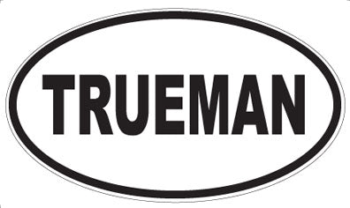 TRUEMAN - Oval Magnet