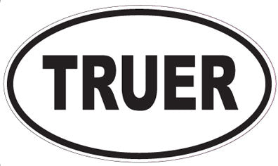 TRUER - Oval Sticker