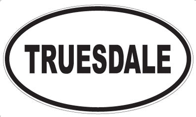 TRUESDALE - Oval Magnet