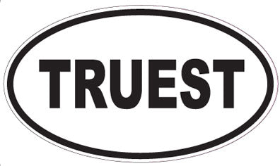 TRUEST - Oval Sticker