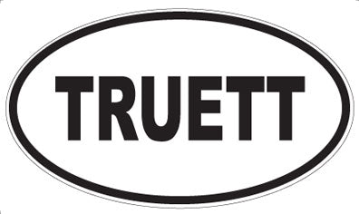 TRUETT - Oval Magnet