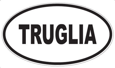 TRUGLIA - Oval Magnet