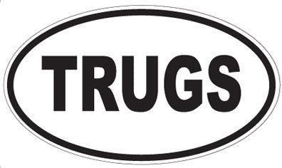 TRUGS - Oval Sticker