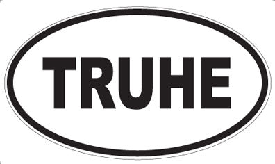 TRUHE - Oval Sticker