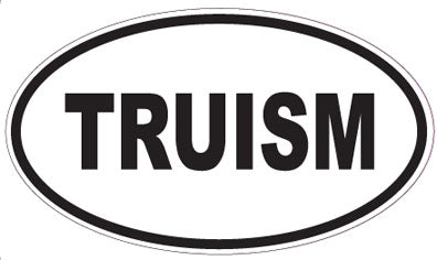 TRUISM - Oval Sticker