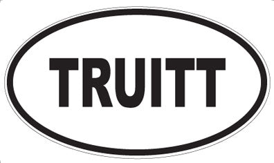 TRUITT - Oval Magnet