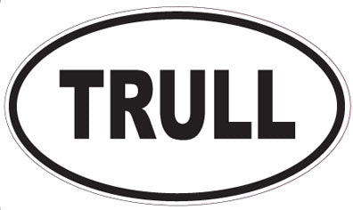TRULL - Oval Sticker