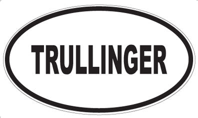 TRULLINGER - Oval Magnet