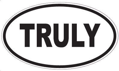 TRULY - Oval Sticker