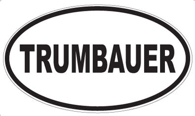 TRUMBAUER - Oval Magnet