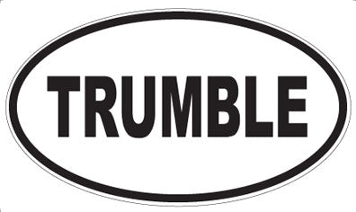 TRUMBLE - Oval Sticker