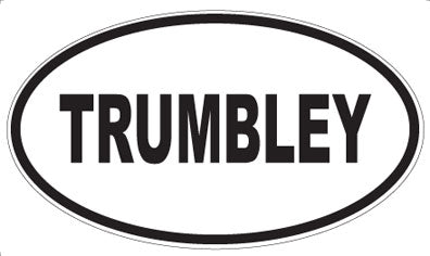 TRUMBLEY - Oval Sticker