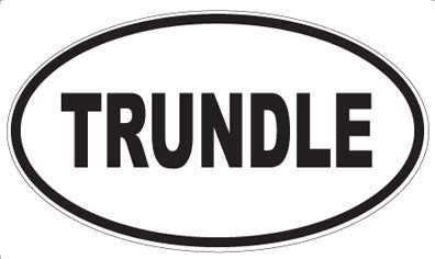TRUNDLE - Oval Magnet