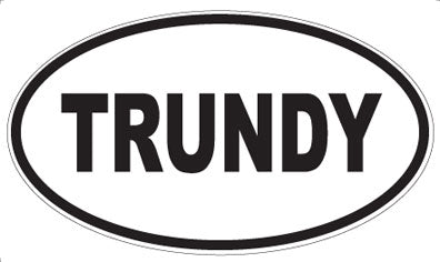TRUNDY - Oval Sticker