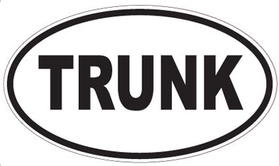 TRUNK - Oval Sticker