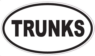 TRUNKS - Oval Sticker
