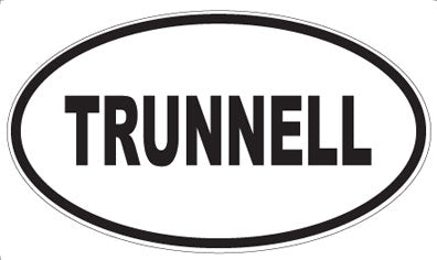 TRUNNELL - Oval Sticker
