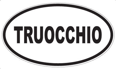 TRUOCCHIO - Oval Sticker