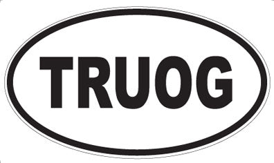 TRUOG - Oval Sticker