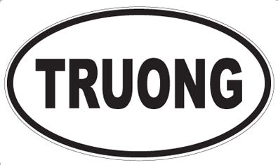 TRUONG - Oval Sticker