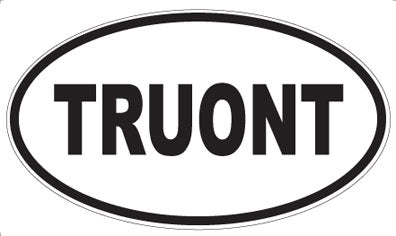 TRUONT - Oval Magnet