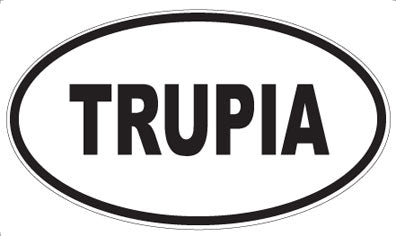 TRUPIA - Oval Sticker