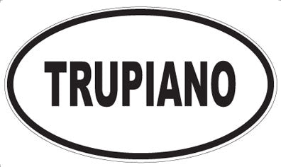 TRUPIANO - Oval Sticker