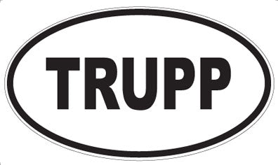 TRUPP - Oval Sticker