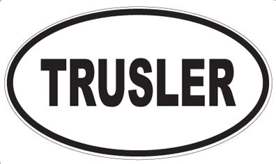 TRUSLER - Oval Sticker