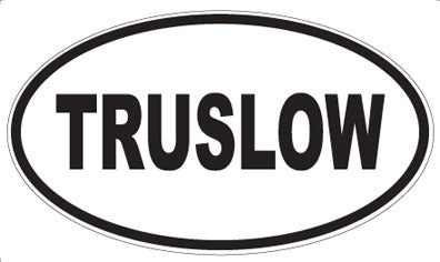 TRUSLOW - Oval Magnet