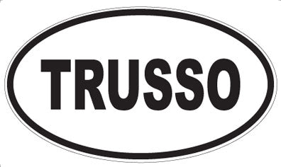 TRUSSO - Oval Sticker