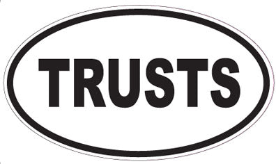 TRUSTS - Oval Sticker