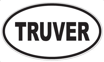 TRUVER - Oval Sticker
