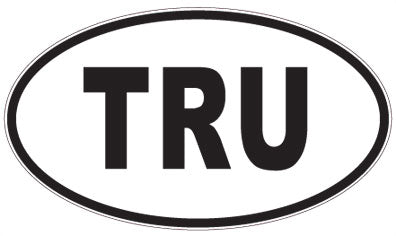 TRU - 3 Letter Initials Oval Magnet
