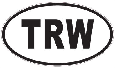 TRW - 3 Letter Initials Oval Magnet