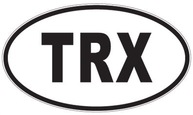 TRX - 3 Letter Initials Oval Magnet
