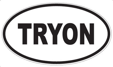 TRYON - Oval Magnet