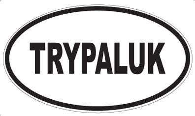 TRYPALUK - Oval Sticker