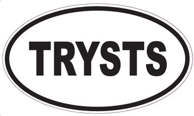 TRYSTS - Oval Sticker