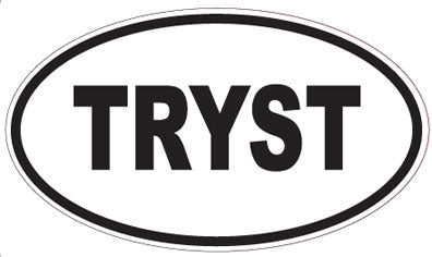 TRYST - Oval Magnet